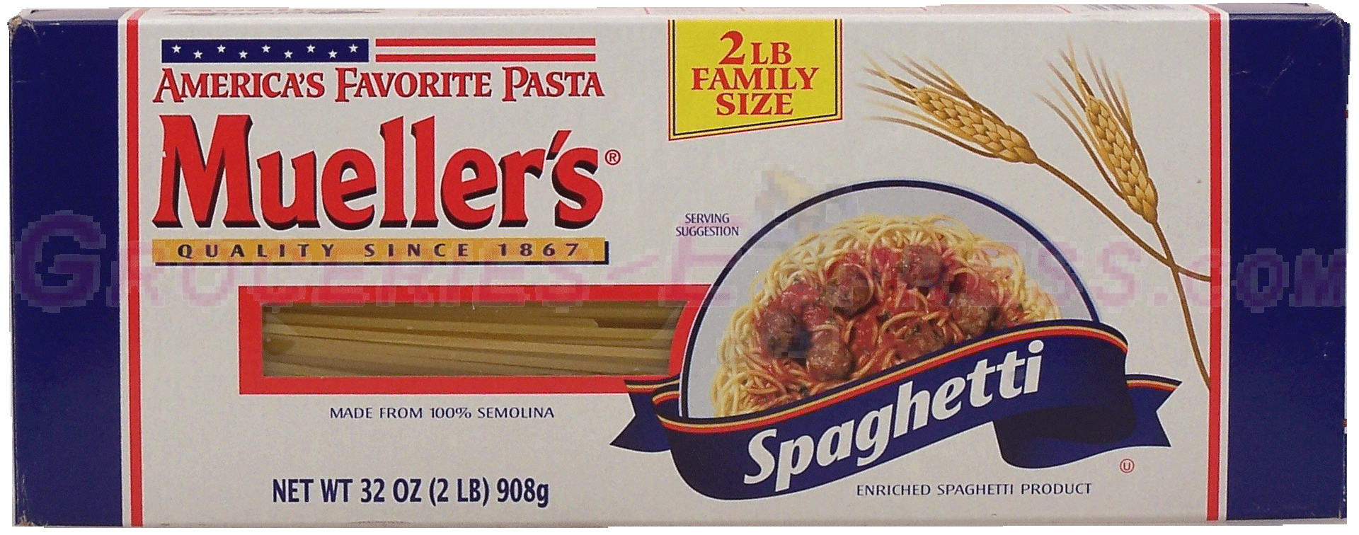 Mueller's Spaghetti regular spaghetti america's favorite pasta Full-Size Picture